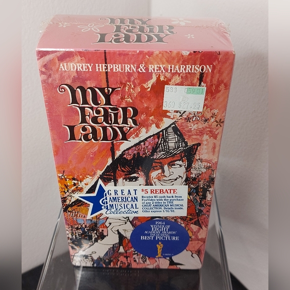'My Fair Lady' VHS Audrey Hepburn, Rex Harrison 1964 Best Picture Winner Sealed - Picture 7 of 8